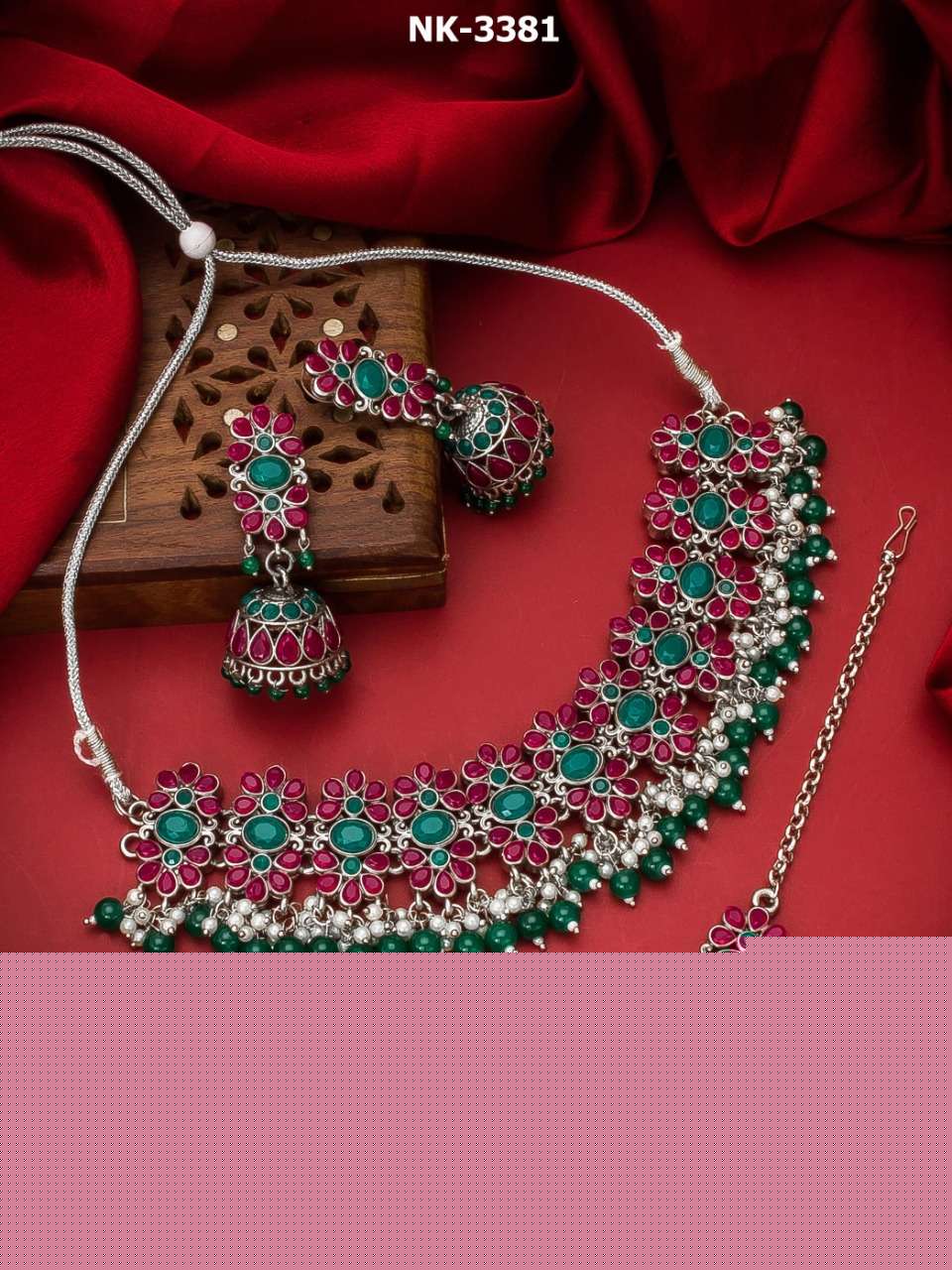 NK-DHAMAKA BY FASHID WHOLESALE TRADITIONAL IMITATION JEWELLERY FOR INDIAN ATTIRE AT EXCLUSIVE RANGE.