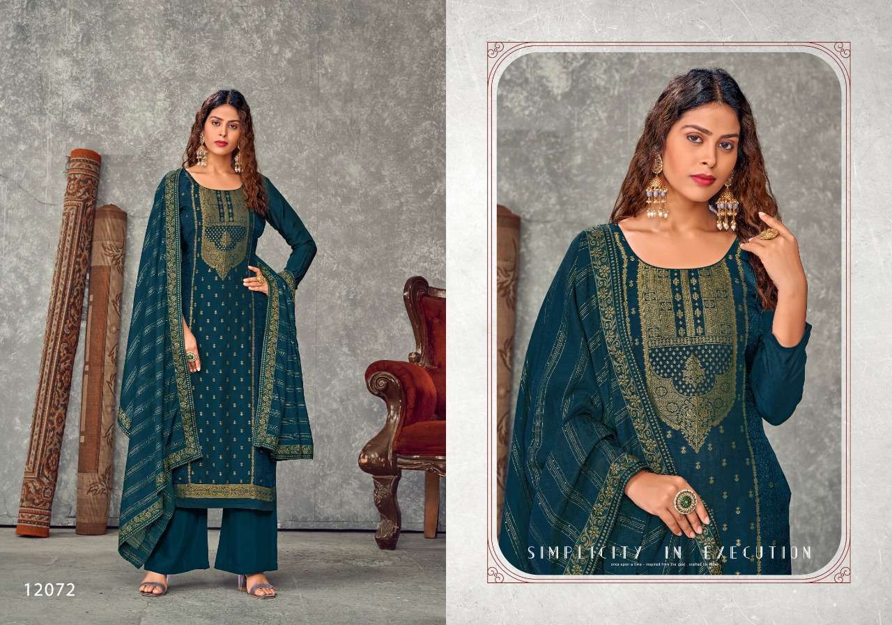 RANGTAALI BY PANCH RATNA 12071 TO 12075 SERIES BEAUTIFUL SUITS COLORFUL STYLISH FANCY CASUAL WEAR & ETHNIC WEAR VISCOSE DOLA MUSLIN DRESSES AT WHOLESALE PRICE