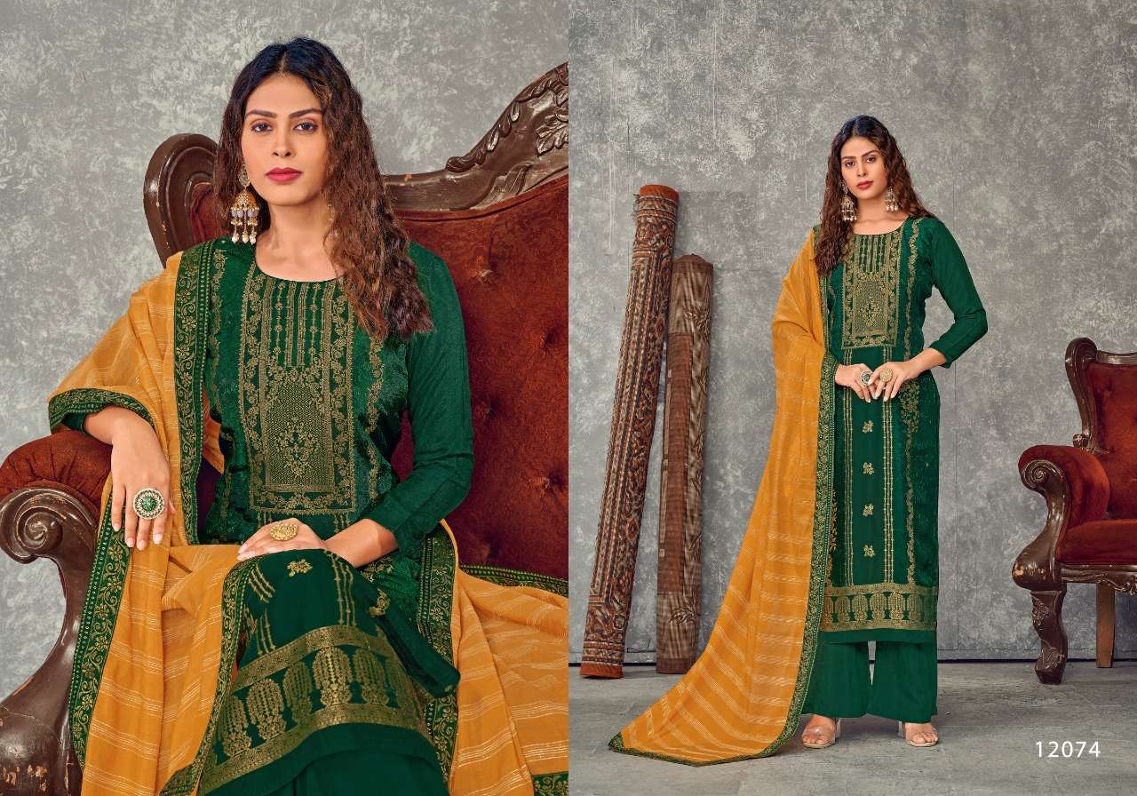 RANGTAALI BY PANCH RATNA 12071 TO 12075 SERIES BEAUTIFUL SUITS COLORFUL STYLISH FANCY CASUAL WEAR & ETHNIC WEAR VISCOSE DOLA MUSLIN DRESSES AT WHOLESALE PRICE