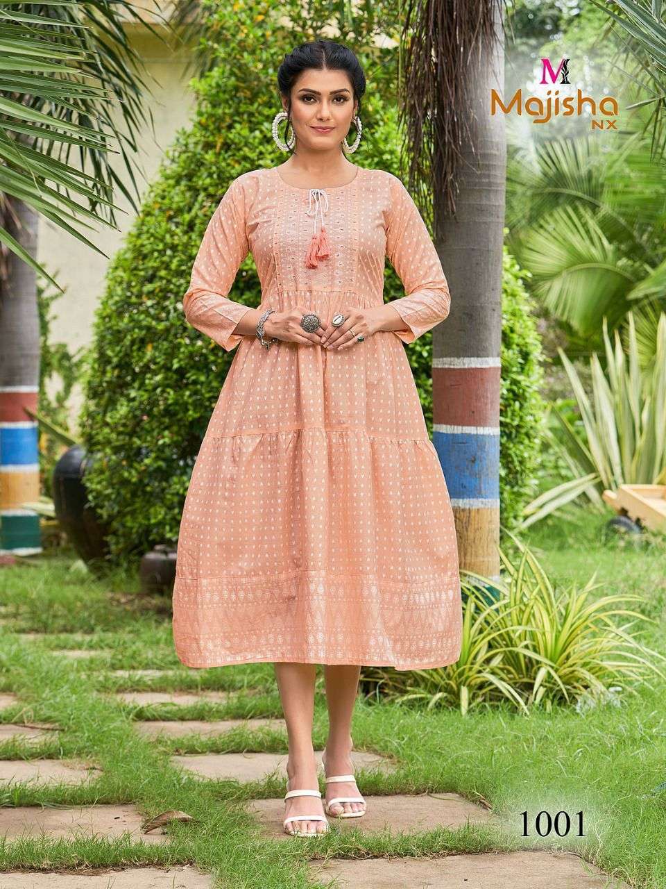 NYKAA VOL-1 BY MAJISHA NX 1001 TO 1005 SERIES DESIGNER STYLISH FANCY COLORFUL BEAUTIFUL PARTY WEAR & ETHNIC WEAR COLLECTION COTTON KURTIS AT WHOLESALE PRICE