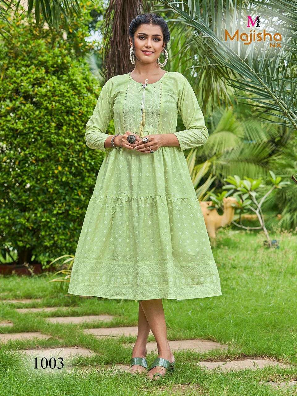 NYKAA VOL-1 BY MAJISHA NX 1001 TO 1005 SERIES DESIGNER STYLISH FANCY COLORFUL BEAUTIFUL PARTY WEAR & ETHNIC WEAR COLLECTION COTTON KURTIS AT WHOLESALE PRICE