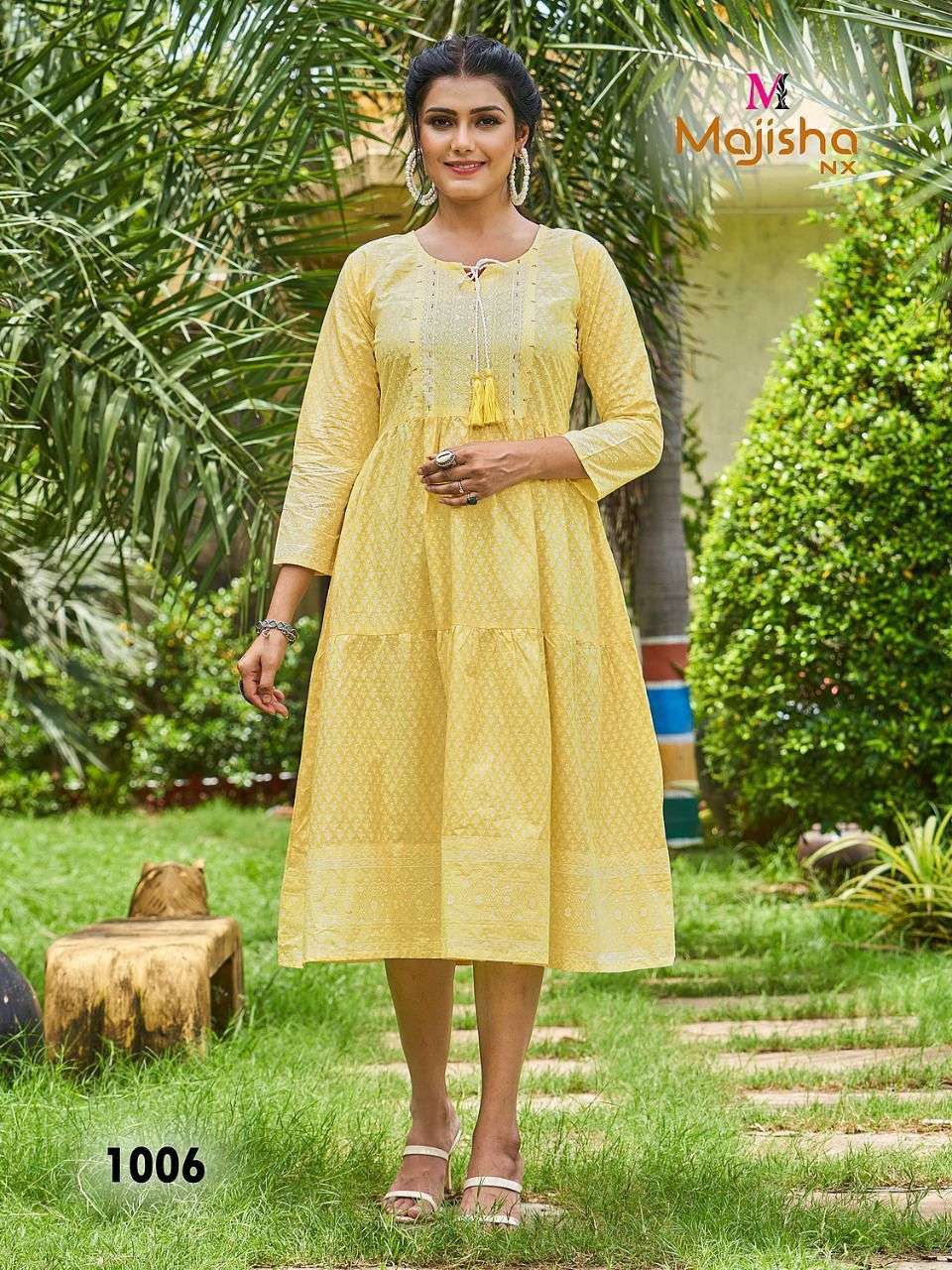 NYKAA VOL-1 BY MAJISHA NX 1001 TO 1005 SERIES DESIGNER STYLISH FANCY COLORFUL BEAUTIFUL PARTY WEAR & ETHNIC WEAR COLLECTION COTTON KURTIS AT WHOLESALE PRICE