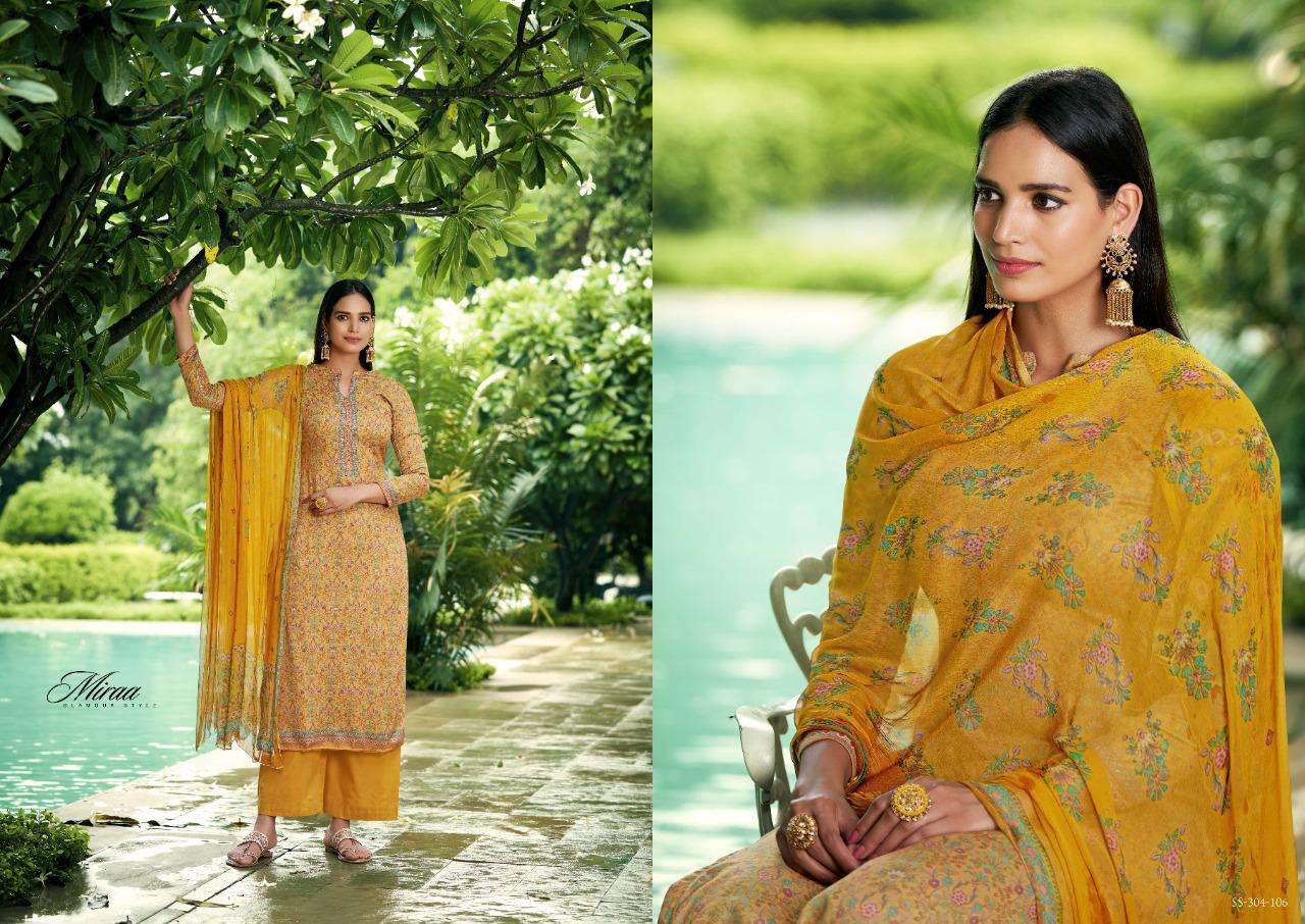 MIRAA BY SARGAM PRINTS 301-001 TO 301-008 SERIES BEAUTIFUL SUITS COLORFUL STYLISH FANCY CASUAL WEAR & ETHNIC WEAR PURE JAM PRINT DRESSES AT WHOLESALE PRICE