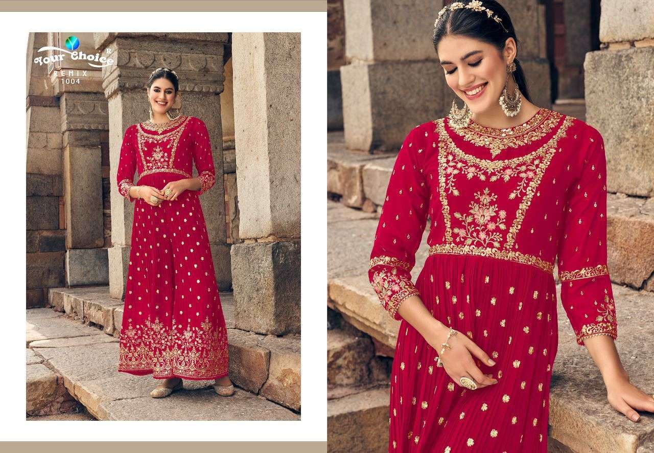 Remix By Your Choice 1001 To 1006 Series Designer Stylish Fancy Colorful Beautiful Party Wear & Ethnic Wear Collection Georgette Jumpsuit At Wholesale Price