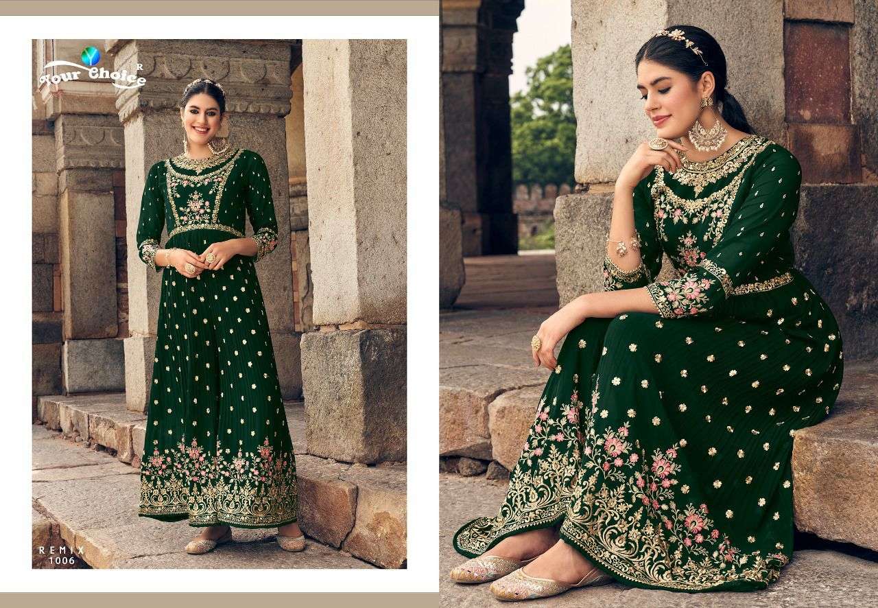 Remix By Your Choice 1001 To 1006 Series Designer Stylish Fancy Colorful Beautiful Party Wear & Ethnic Wear Collection Georgette Jumpsuit At Wholesale Price