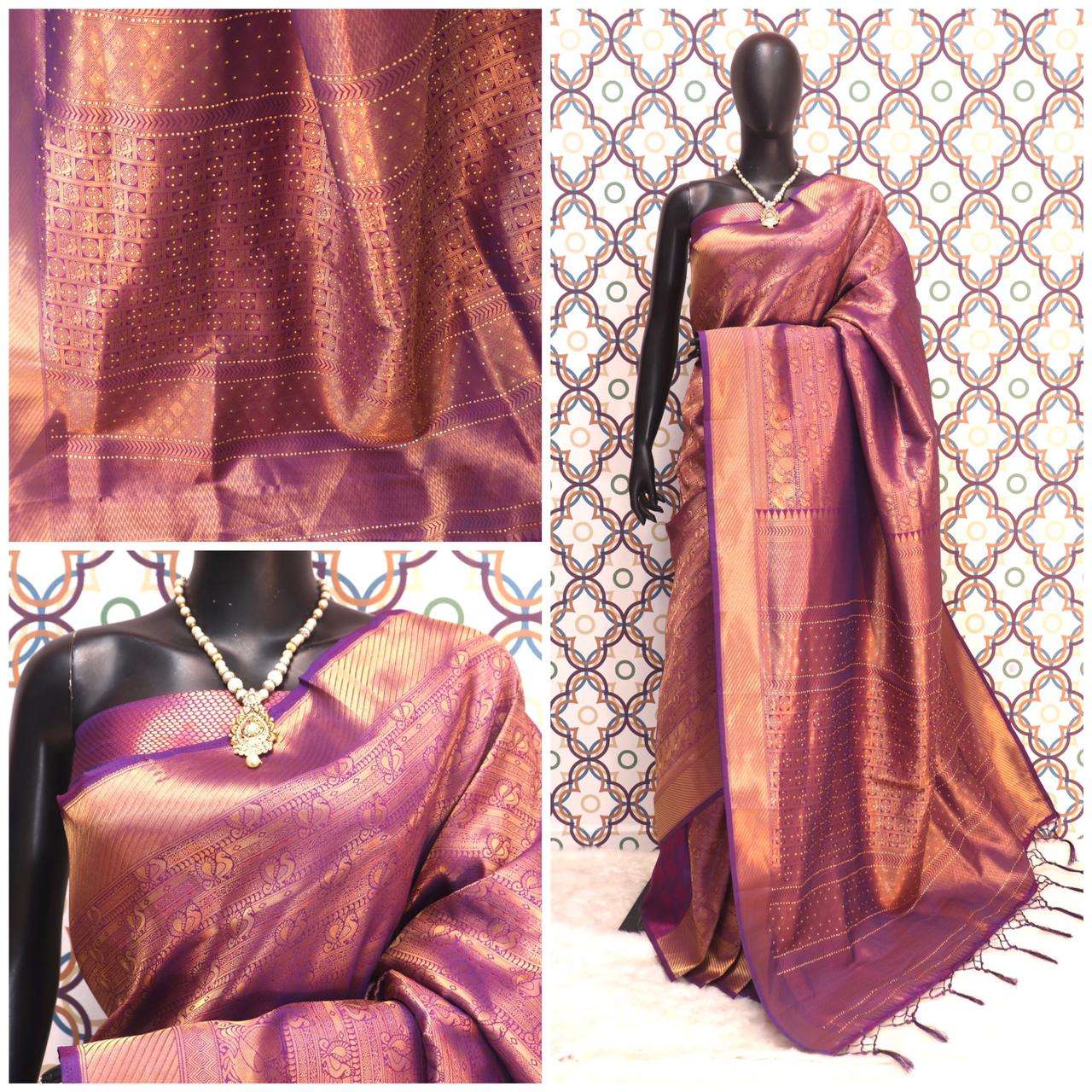 STONE JAHANVI BY FASHID WHOLESALE 01 TO 05 SERIES 3M INDIAN TRADITIONAL WEAR COLLECTION BEAUTIFUL STYLISH FANCY COLORFUL PARTY WEAR & OCCASIONAL WEAR SOFT SILK SAREES AT WHOLESALE PRICE