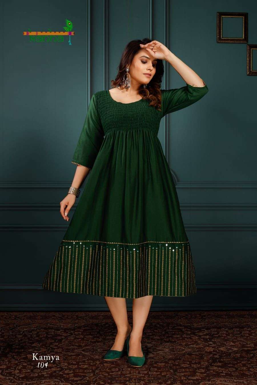 KAMYA BY KANHA 101 TO 108 SERIES DESIGNER STYLISH FANCY COLORFUL BEAUTIFUL PARTY WEAR & ETHNIC WEAR COLLECTION FANCY KURTIS AT WHOLESALE PRICE