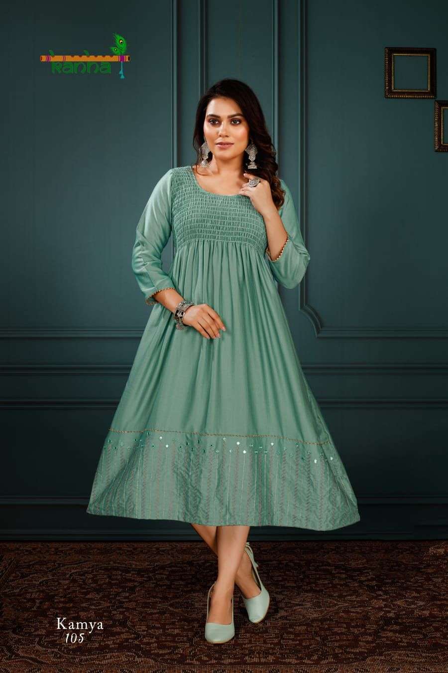 KAMYA BY KANHA 101 TO 108 SERIES DESIGNER STYLISH FANCY COLORFUL BEAUTIFUL PARTY WEAR & ETHNIC WEAR COLLECTION FANCY KURTIS AT WHOLESALE PRICE