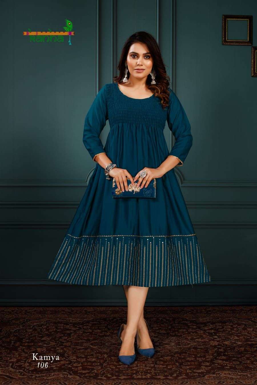 KAMYA BY KANHA 101 TO 108 SERIES DESIGNER STYLISH FANCY COLORFUL BEAUTIFUL PARTY WEAR & ETHNIC WEAR COLLECTION FANCY KURTIS AT WHOLESALE PRICE