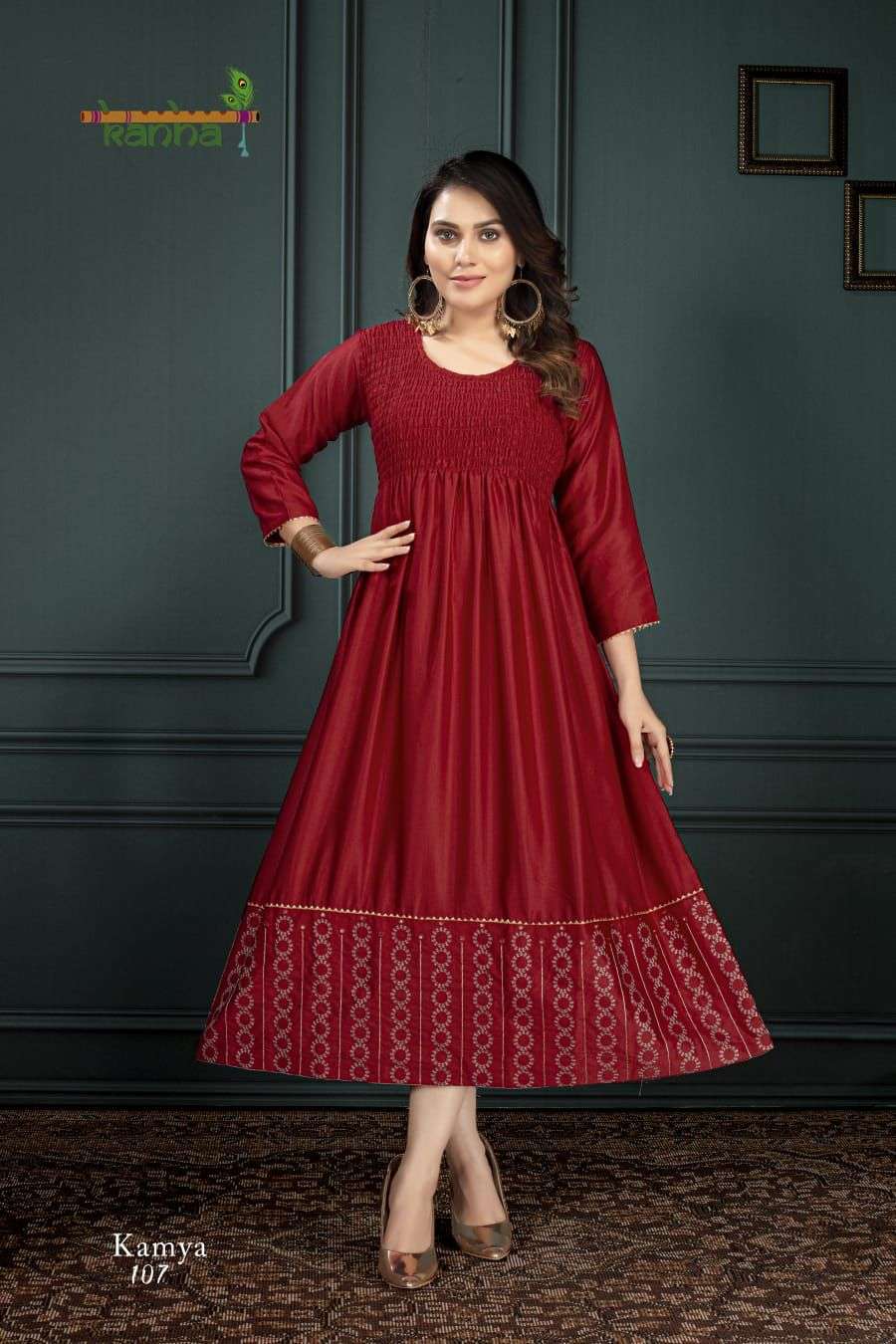 KAMYA BY KANHA 101 TO 108 SERIES DESIGNER STYLISH FANCY COLORFUL BEAUTIFUL PARTY WEAR & ETHNIC WEAR COLLECTION FANCY KURTIS AT WHOLESALE PRICE