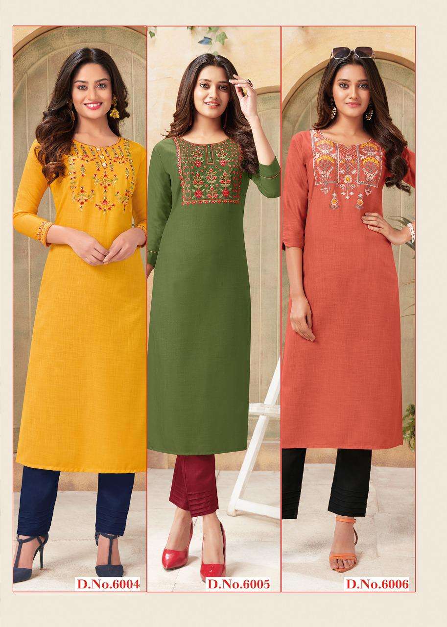 ANOKHI VOL-1 BY AARVI FASHION 6001 TO 6006 SERIES DESIGNER STYLISH FANCY COLORFUL BEAUTIFUL PARTY WEAR & ETHNIC WEAR COLLECTION SILK COTTON KURTIS AT WHOLESALE PRICE