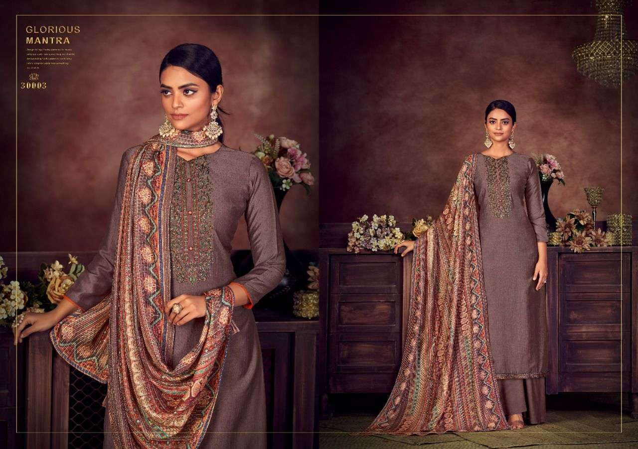 RUBEENA BY NISHANT FASHION 30001 TO 30006 SERIES BEAUTIFUL SUITS COLORFUL STYLISH FANCY CASUAL WEAR & ETHNIC WEAR CHINNON SILK DRESSES AT WHOLESALE PRICE