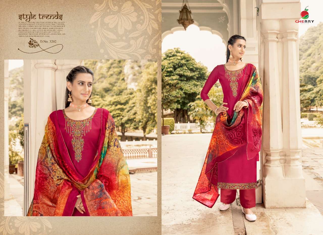 SHEESHA BY CHERRY 3201 TO 3204 SERIES BEAUTIFUL SUITS COLORFUL STYLISH FANCY CASUAL WEAR & ETHNIC WEAR SILK DRESSES AT WHOLESALE PRICE