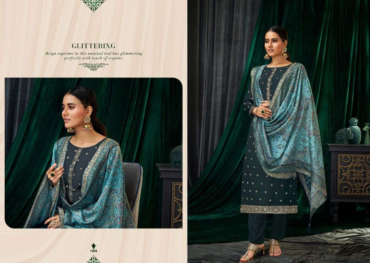 SAJDA BY SALVI FASHION 1001 TO 1006 SERIES BEAUTIFUL SUITS COLORFUL STYLISH FANCY CASUAL WEAR & ETHNIC WEAR PURE SILK DRESSES AT WHOLESALE PRICE