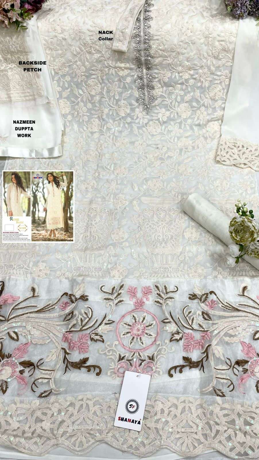 Shanaya Hit Design S-119 By Shanaya Fashion Pakistani Suits Beautiful Fancy Colorful Stylish Party Wear & Occasional Wear Faux Georgette With Embroidery Dresses At Wholesale Price