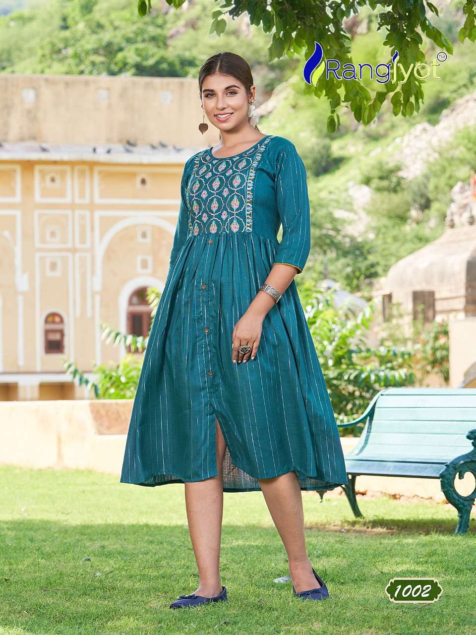 GRECIYA VOL-2 BY RANGJYOT FASHION 1001 TO 1008 SERIES DESIGNER STYLISH FANCY COLORFUL BEAUTIFUL PARTY WEAR & ETHNIC WEAR COLLECTION RAYON KURTIS AT WHOLESALE PRICE