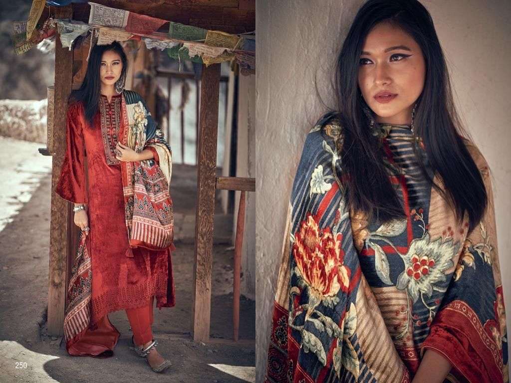 QURBAT BY AIQA 247 TO 254 SERIES BEAUTIFUL SUITS COLORFUL STYLISH FANCY CASUAL WEAR & ETHNIC WEAR PURE VELVET DRESSES AT WHOLESALE PRICE