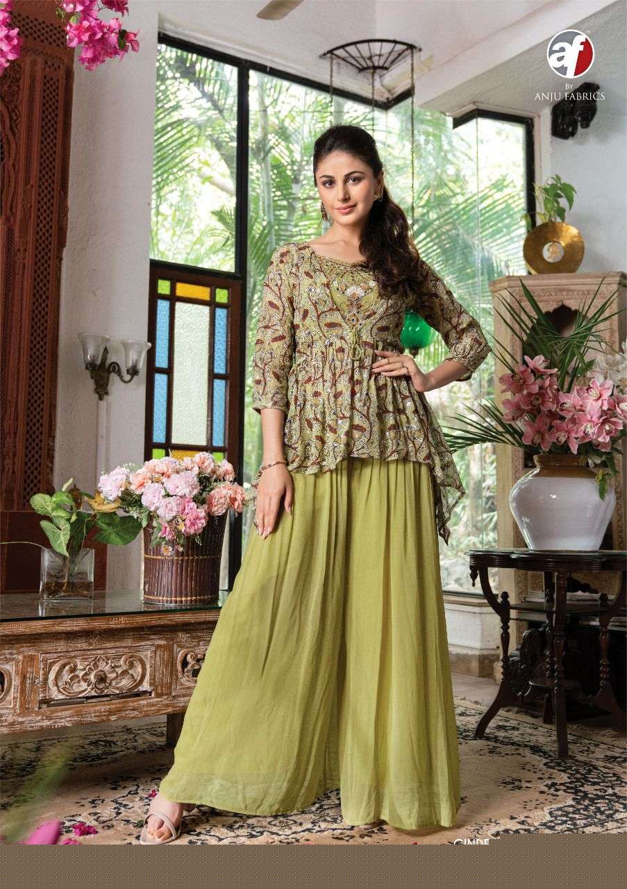 Cinderella Vol-2 By Anju Fabrics 7121 To 7124 Series Designer Stylish Fancy Colorful Beautiful Party Wear & Ethnic Wear Collection Pure Georgette Tops With Bottom At Wholesale Price