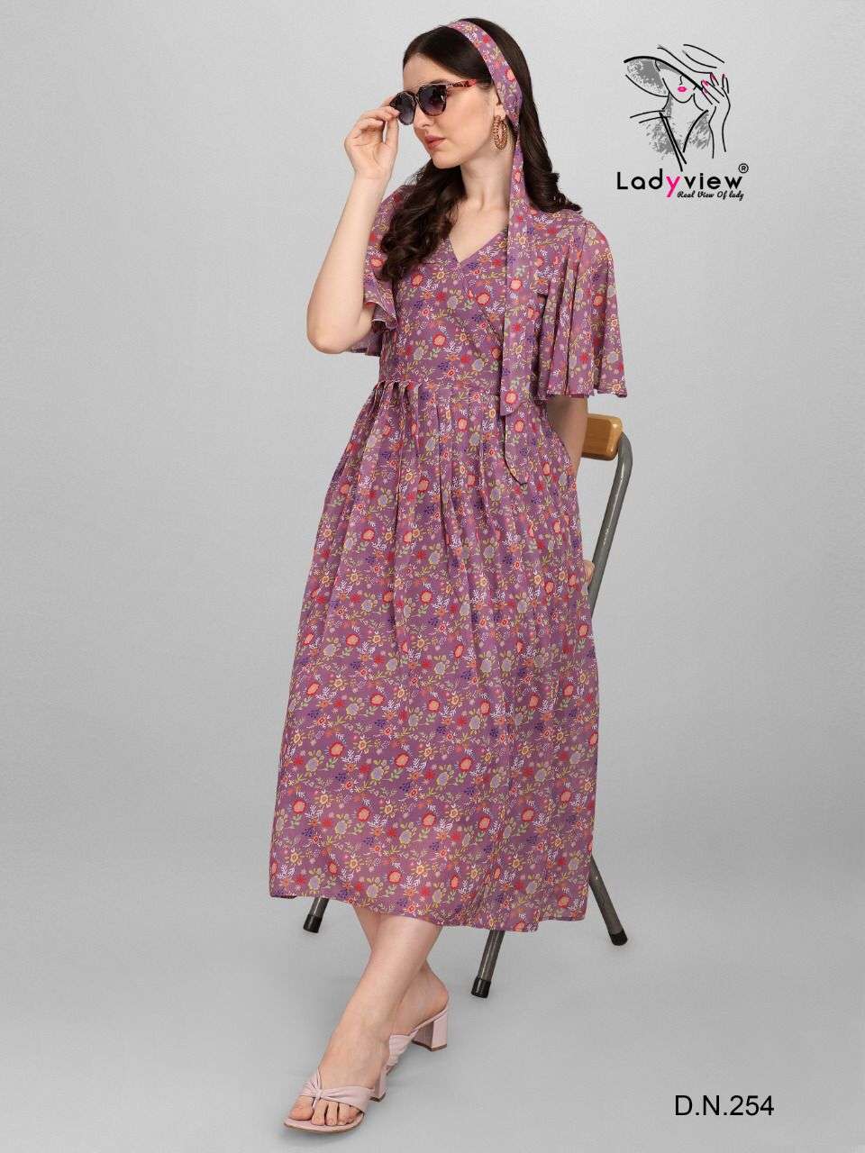 FUSION BY LADY VIEW 253 TO 257 SERIES DESIGNER STYLISH FANCY COLORFUL BEAUTIFUL PARTY WEAR & ETHNIC WEAR COLLECTION HEAVY GEORGETTE GOWN AT WHOLESALE PRICE