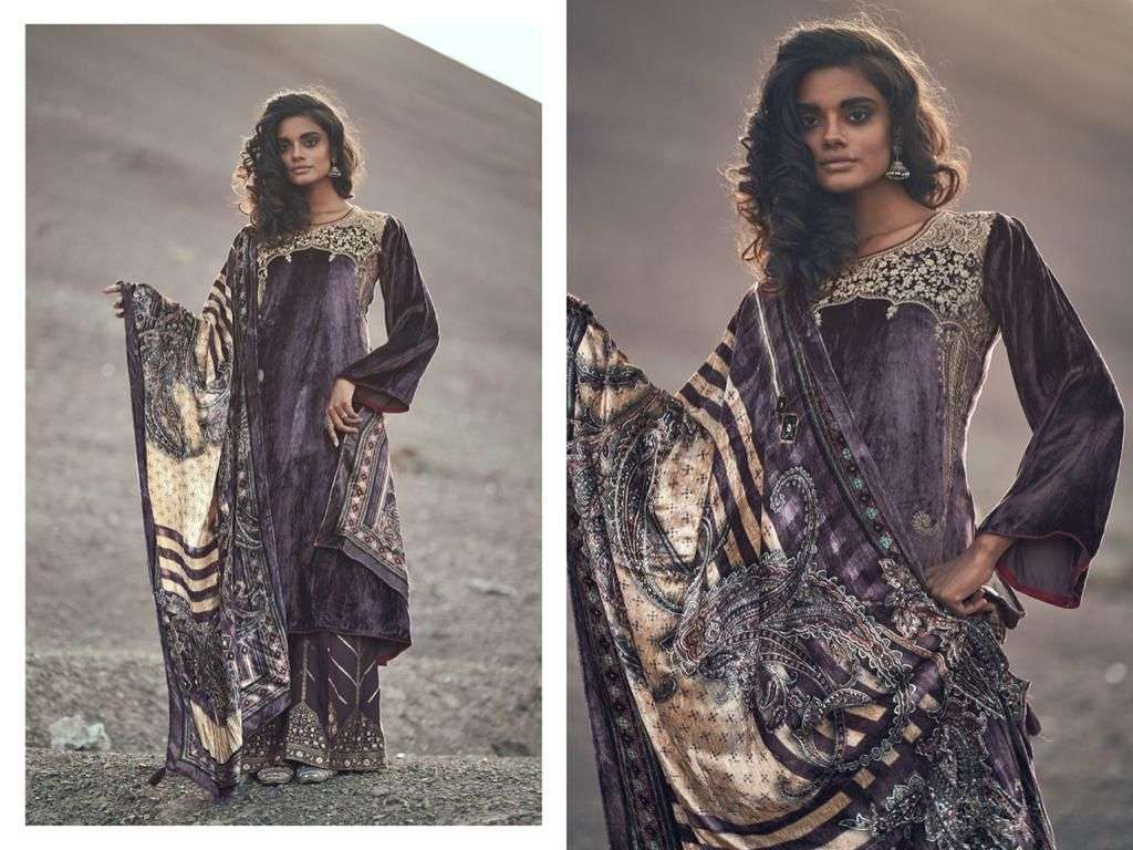 RUHANYAT BY AIQA 256 TO 263 SERIES SUITS BEAUTIFUL FANCY COLORFUL STYLISH PARTY WEAR & OCCASIONAL WEAR VELVET EMBROIDERY DRESSES AT WHOLESALE PRICE