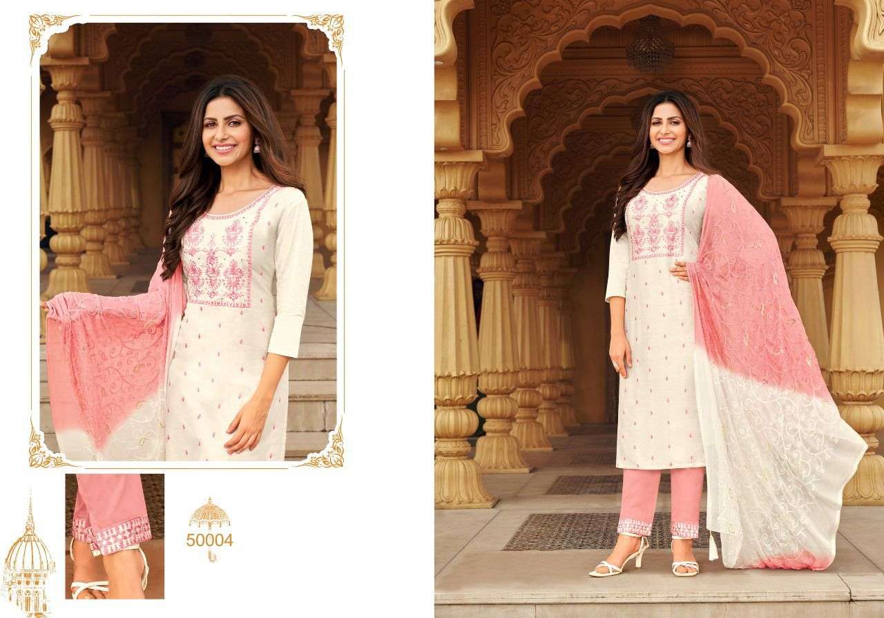 MUSKAN VOL-2 BY ARTIO 50001 TO 50008 SERIES BEAUTIFUL SUITS COLORFUL STYLISH FANCY CASUAL WEAR & ETHNIC WEAR COTTON SILK DRESSES AT WHOLESALE PRICE