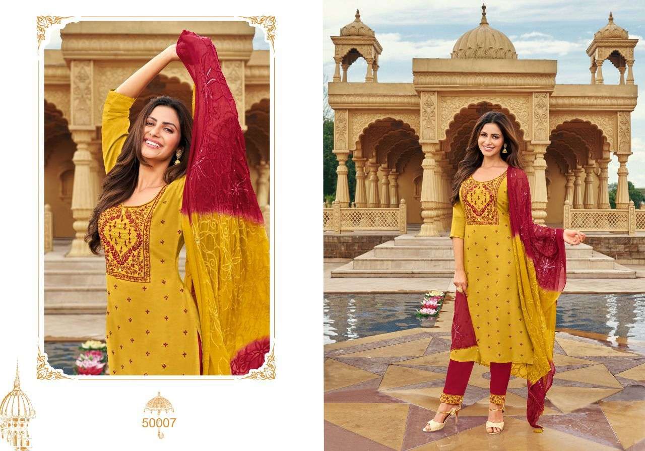 MUSKAN VOL-2 BY ARTIO 50001 TO 50008 SERIES BEAUTIFUL SUITS COLORFUL STYLISH FANCY CASUAL WEAR & ETHNIC WEAR COTTON SILK DRESSES AT WHOLESALE PRICE