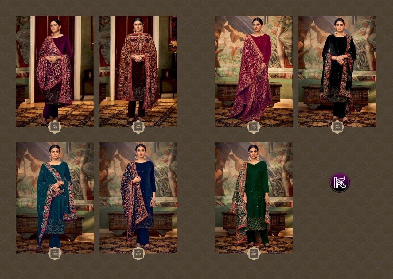 KALA HEAVEN BY KALA FASHION 2001 TO 2007 SERIES BEAUTIFUL SUITS COLORFUL STYLISH FANCY CASUAL WEAR & ETHNIC WEAR VELVET WITH WORK DRESSES AT WHOLESALE PRICE