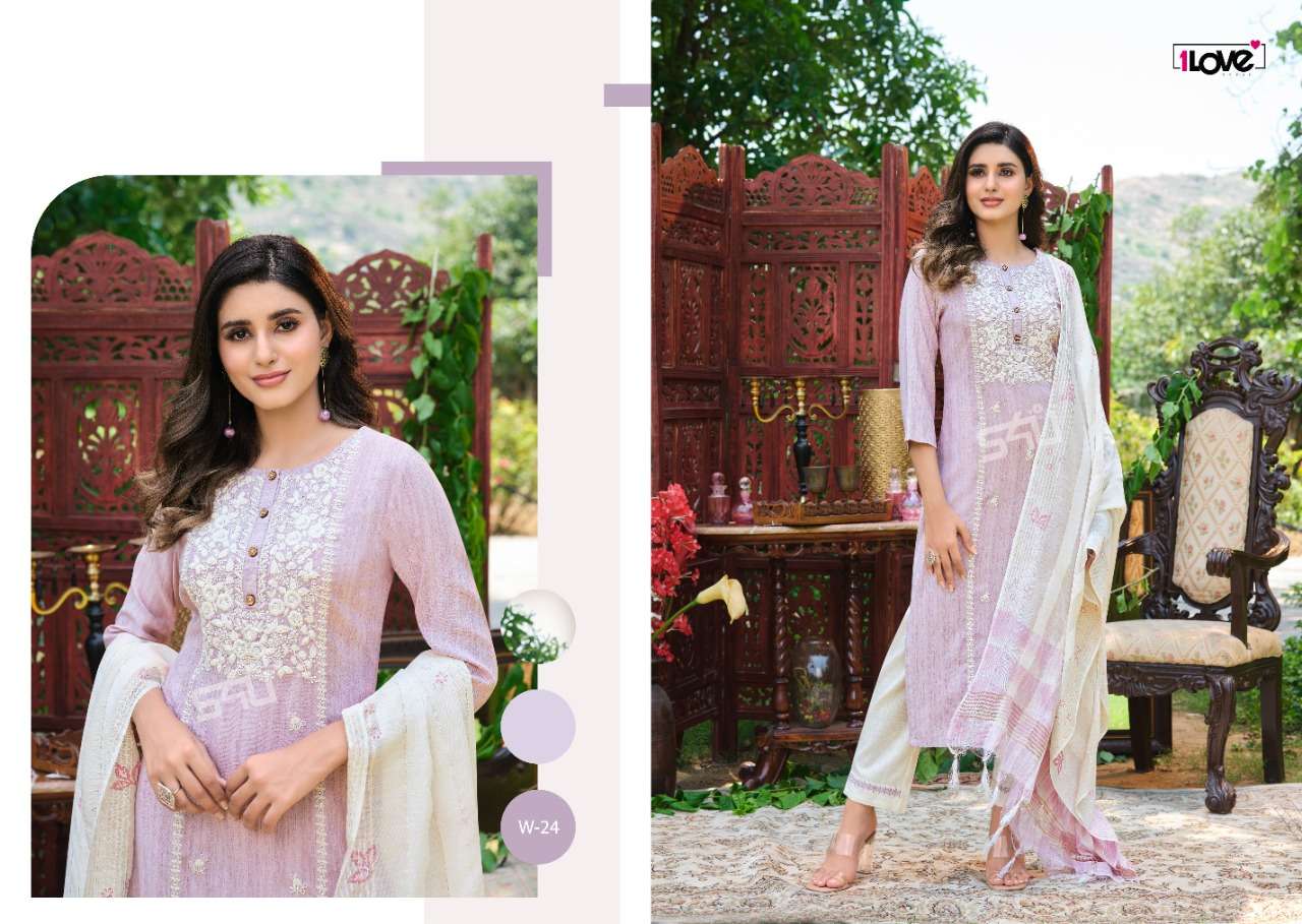 WOMANIYA VOL-2 BY 1 LOVE 21 TO 27 SERIES STYLISH BEAUTIFUL COLOURFUL PRINTED & EMBROIDERED PARTY WEAR & OCCASIONAL WEAR VISCOSE SLUB DRESSES AT WHOLESALE PRICE