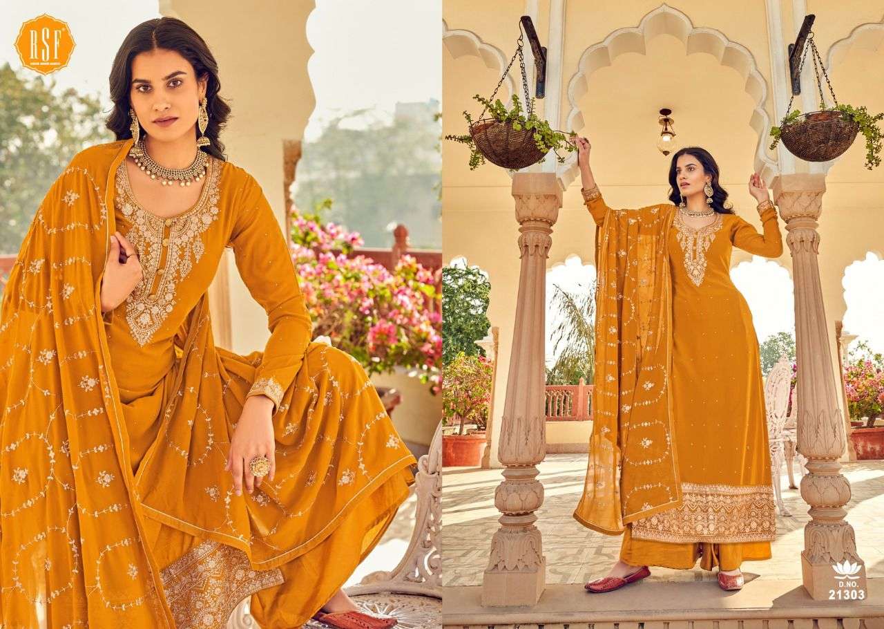ZARIYA VOL-2 BY RIDDHI SIDDHI FASHION 21301 TO 21306 SERIES BEAUTIFUL SHARARA SUITS COLORFUL STYLISH FANCY CASUAL WEAR & ETHNIC WEAR FAUX GEORGETTE DRESSES AT WHOLESALE PRICE
