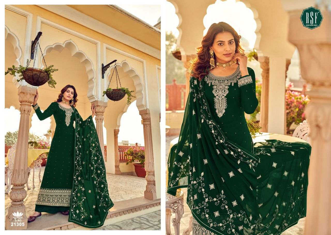 ZARIYA VOL-2 BY RIDDHI SIDDHI FASHION 21301 TO 21306 SERIES BEAUTIFUL SHARARA SUITS COLORFUL STYLISH FANCY CASUAL WEAR & ETHNIC WEAR FAUX GEORGETTE DRESSES AT WHOLESALE PRICE