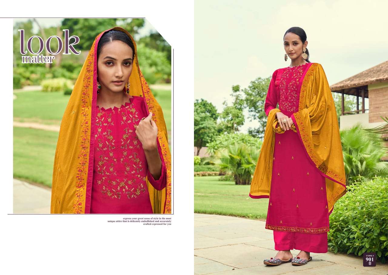 ASTRO BY CHERRY 901 TO 904 SERIES BEAUTIFUL STYLISH SUITS FANCY COLORFUL CASUAL WEAR & ETHNIC WEAR & READY TO WEAR PARAMPARA SILK DRESSES AT WHOLESALE PRICE