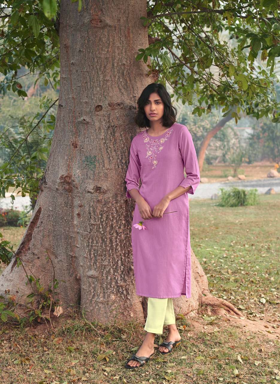 COLORS VOL-14 BY FOUR BUTTONS 2081 TO 2086 SERIES DESIGNER STYLISH FANCY COLORFUL BEAUTIFUL PARTY WEAR & ETHNIC WEAR COLLECTION COTTON EMBROIDERED KURTIS AT WHOLESALE PRICE
