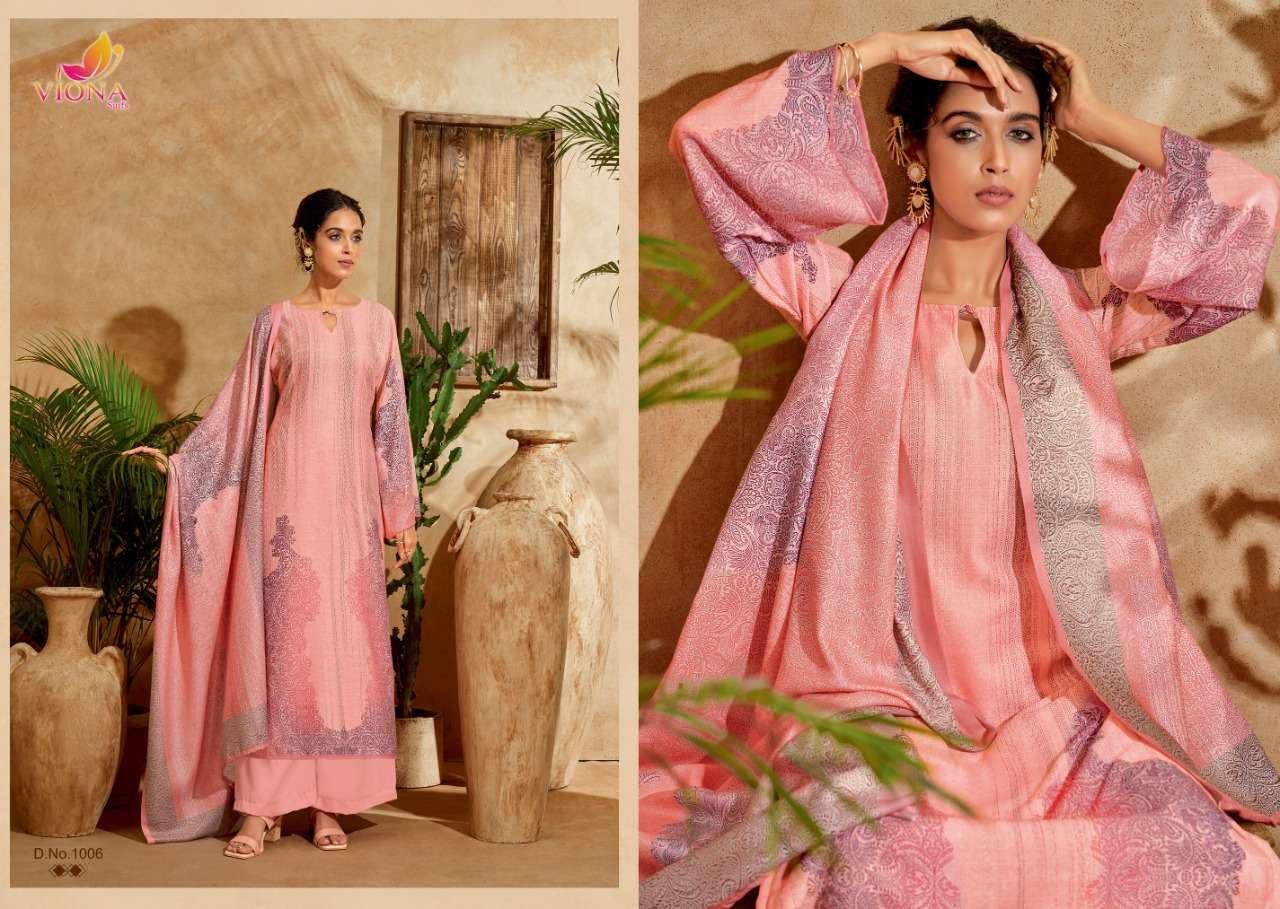 AIKA BY VIONA SUITS 1001 TO 1008 SERIES BEAUTIFUL SUITS STYLISH FANCY COLORFUL PARTY WEAR & OCCASIONAL WEAR PURE PASHMINA DIGITAL PRINT DRESSES AT WHOLESALE PRICE