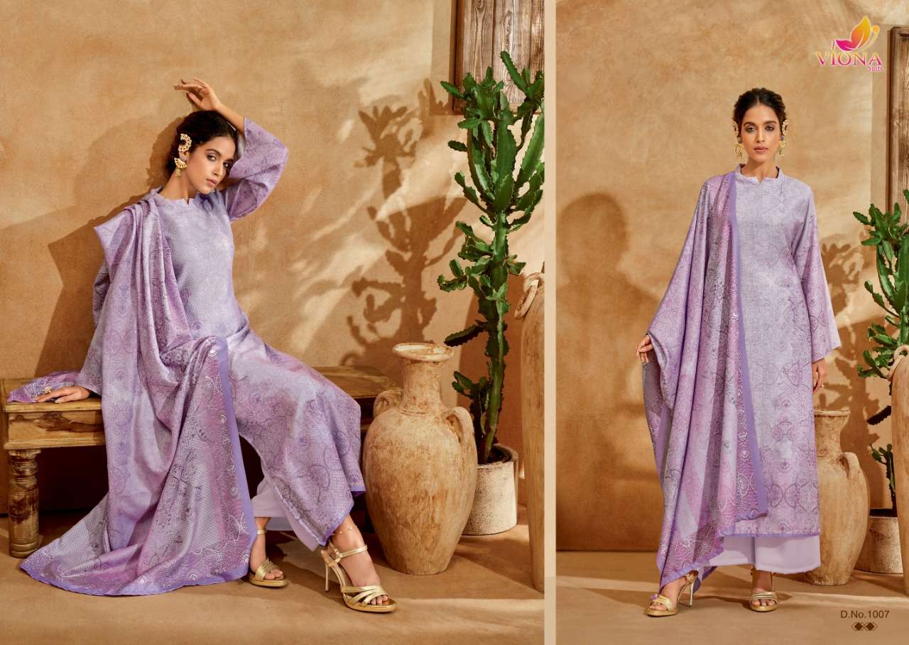 AIKA BY VIONA SUITS 1001 TO 1008 SERIES BEAUTIFUL SUITS STYLISH FANCY COLORFUL PARTY WEAR & OCCASIONAL WEAR PURE PASHMINA DIGITAL PRINT DRESSES AT WHOLESALE PRICE
