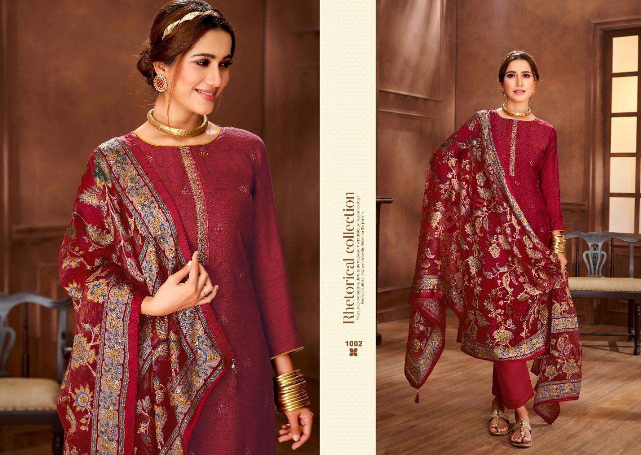 SANJEEVNI SILK BY SALVI FASHION 1001 TO 1006 SERIES BEAUTIFUL SUITS COLORFUL STYLISH FANCY CASUAL WEAR & ETHNIC WEAR PURE SILK EMBROIDERED DRESSES AT WHOLESALE PRICE