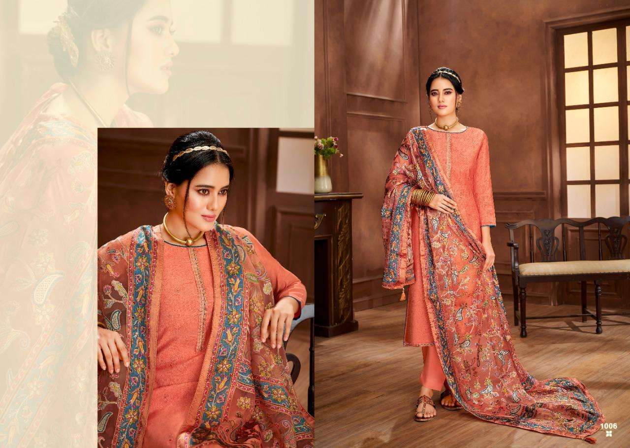 SANJEEVNI SILK BY SALVI FASHION 1001 TO 1006 SERIES BEAUTIFUL SUITS COLORFUL STYLISH FANCY CASUAL WEAR & ETHNIC WEAR PURE SILK EMBROIDERED DRESSES AT WHOLESALE PRICE