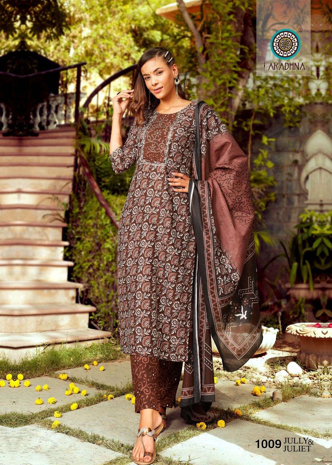Jully And Juliet Vol-1 By Aradhna Fashion 1001 To 1009 Series Stylish Beautiful Colourful Printed & Embroidered Party Wear & Occasional Wear Rayon Embroidered Dresses At Wholesale Price