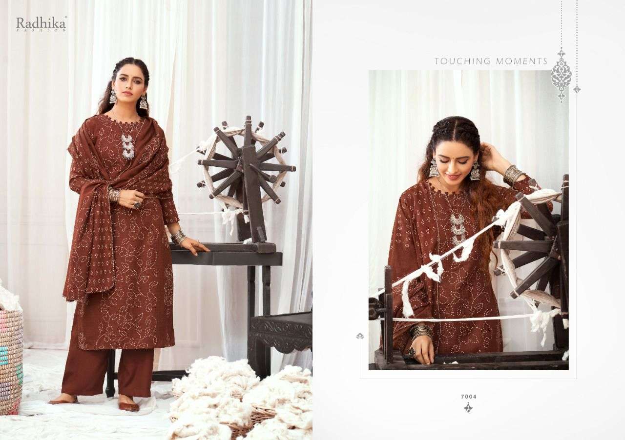 BANDHANI BY SUMYRA 7001 TO 7008 SERIES BEAUTIFUL SUITS STYLISH FANCY COLORFUL PARTY WEAR & OCCASIONAL WEAR PURE PASHMINA PRINT DRESSES AT WHOLESALE PRICE
