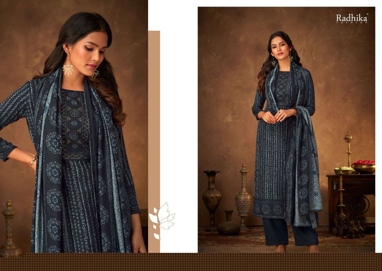 DORI BY SUMYRA 6001 TO 6008 SERIES BEAUTIFUL SUITS STYLISH FANCY COLORFUL PARTY WEAR & OCCASIONAL WEAR PURE PASHMINA PRINT DRESSES AT WHOLESALE PRICE