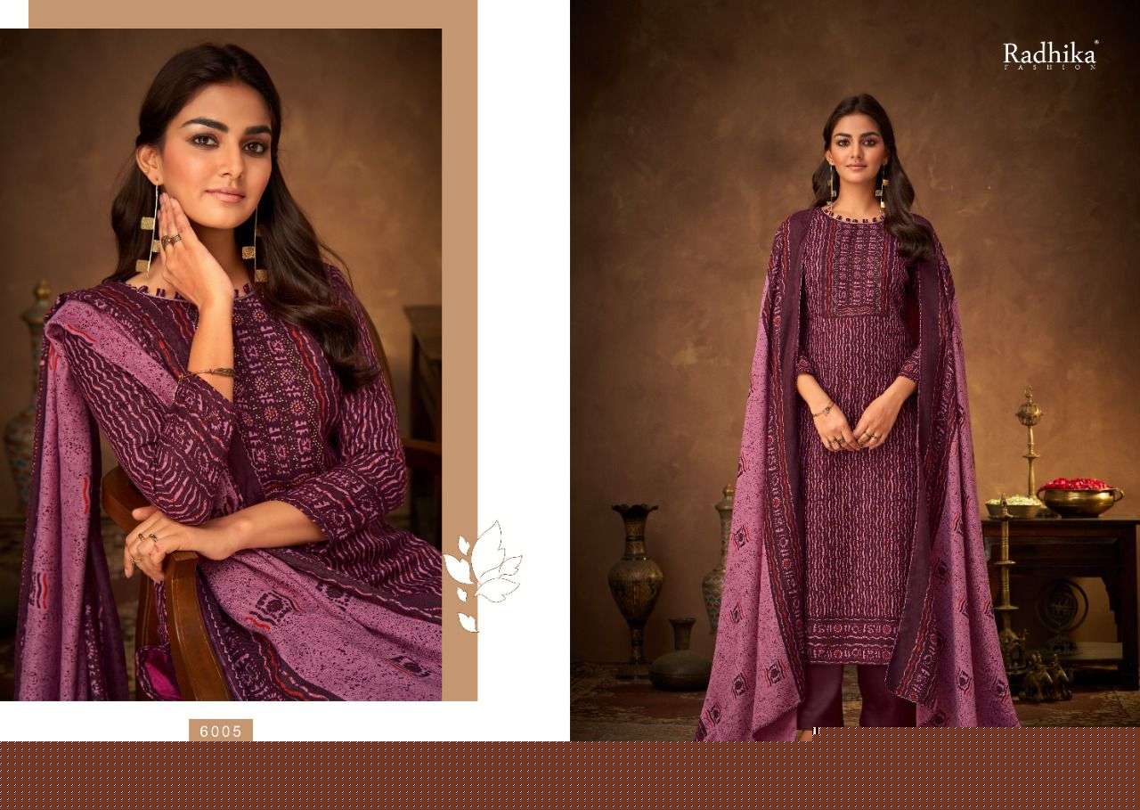 DORI BY SUMYRA 6001 TO 6008 SERIES BEAUTIFUL SUITS STYLISH FANCY COLORFUL PARTY WEAR & OCCASIONAL WEAR PURE PASHMINA PRINT DRESSES AT WHOLESALE PRICE