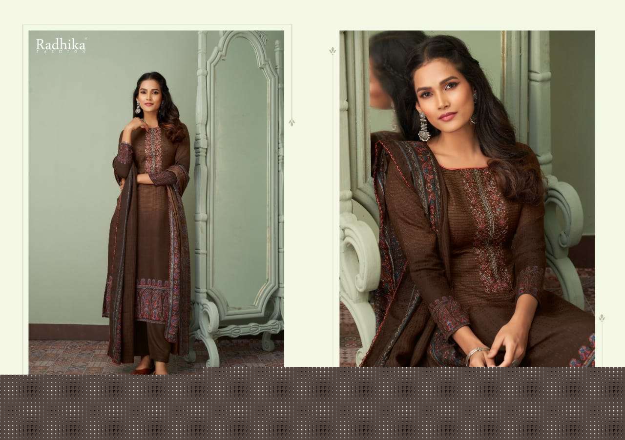 JOYAVA BY SUMYRA 5001 TO 5008 SERIES BEAUTIFUL SUITS STYLISH FANCY COLORFUL PARTY WEAR & OCCASIONAL WEAR PURE PASHMINA PRINT DRESSES AT WHOLESALE PRICE