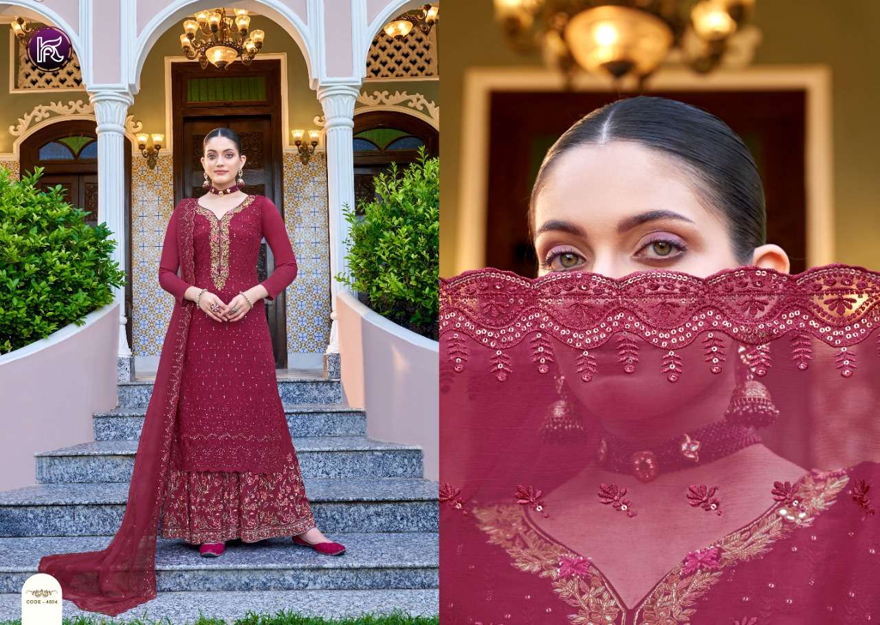 MOHINI BY KALA FASHION 4001 TO 4006 SERIES BEAUTIFUL STYLISH SUITS FANCY COLORFUL CASUAL WEAR & ETHNIC WEAR & READY TO WEAR PURE CHINNON DRESSES AT WHOLESALE PRICE
