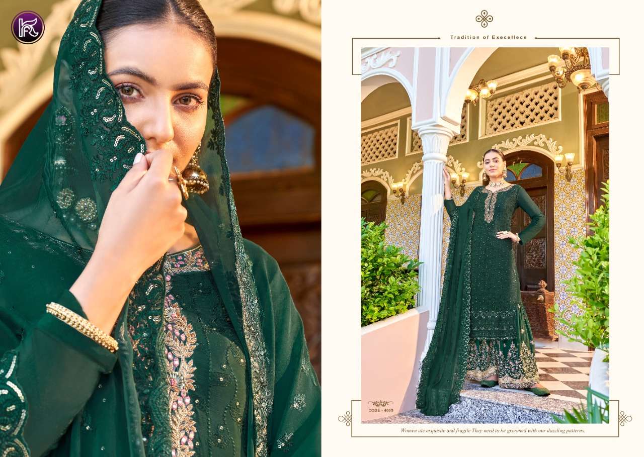 MOHINI BY KALA FASHION 4001 TO 4006 SERIES BEAUTIFUL STYLISH SUITS FANCY COLORFUL CASUAL WEAR & ETHNIC WEAR & READY TO WEAR PURE CHINNON DRESSES AT WHOLESALE PRICE