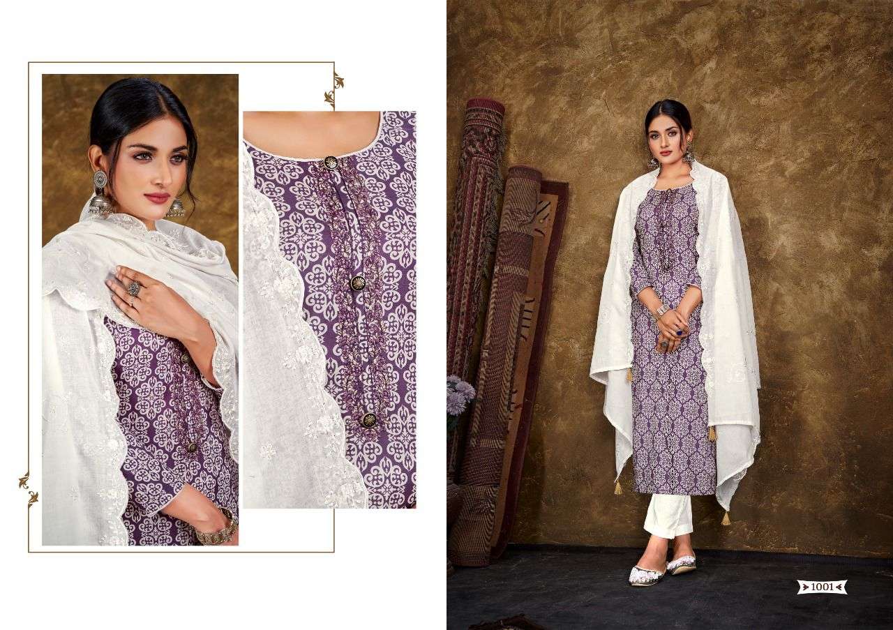 VOGUE BY HERMITAGE 1001 TO 1008 SERIES BEAUTIFUL PAKISTANI SUITS COLORFUL STYLISH FANCY CASUAL WEAR & ETHNIC WEAR PURE COTTON DRESSES AT WHOLESALE PRICE