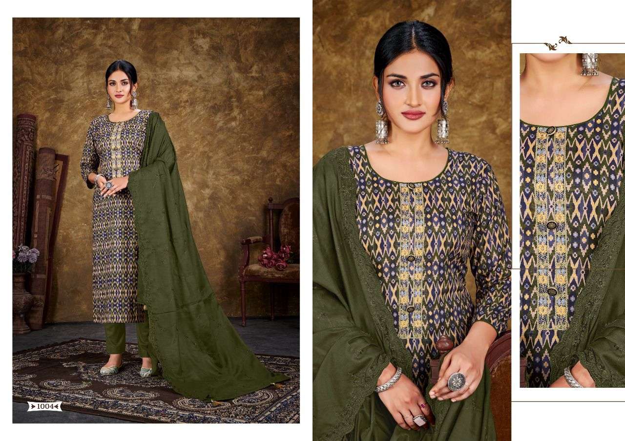 VOGUE BY HERMITAGE 1001 TO 1008 SERIES BEAUTIFUL PAKISTANI SUITS COLORFUL STYLISH FANCY CASUAL WEAR & ETHNIC WEAR PURE COTTON DRESSES AT WHOLESALE PRICE