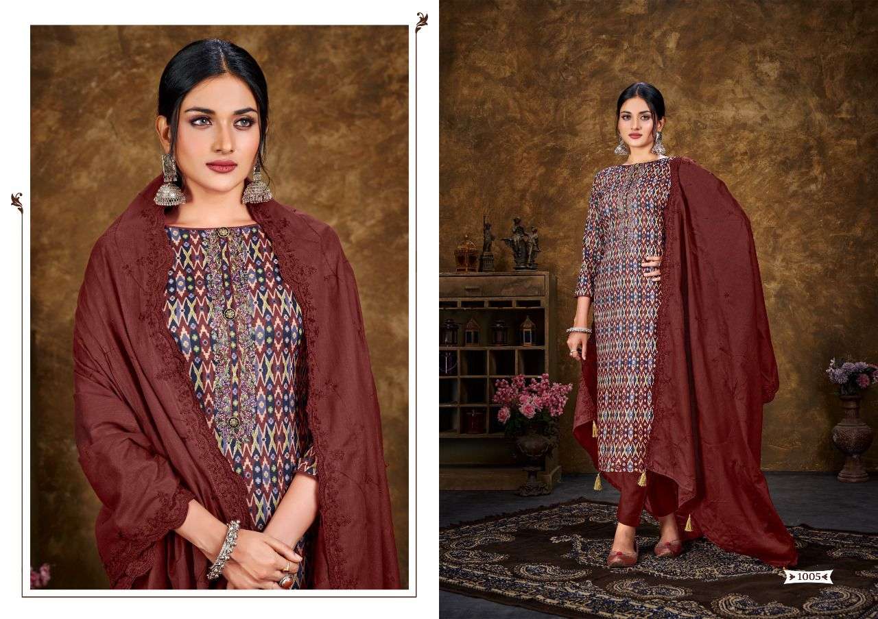 VOGUE BY HERMITAGE 1001 TO 1008 SERIES BEAUTIFUL PAKISTANI SUITS COLORFUL STYLISH FANCY CASUAL WEAR & ETHNIC WEAR PURE COTTON DRESSES AT WHOLESALE PRICE