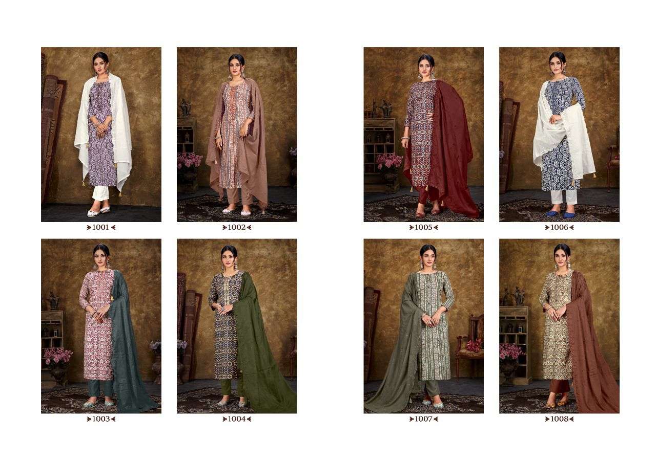 VOGUE BY HERMITAGE 1001 TO 1008 SERIES BEAUTIFUL PAKISTANI SUITS COLORFUL STYLISH FANCY CASUAL WEAR & ETHNIC WEAR PURE COTTON DRESSES AT WHOLESALE PRICE