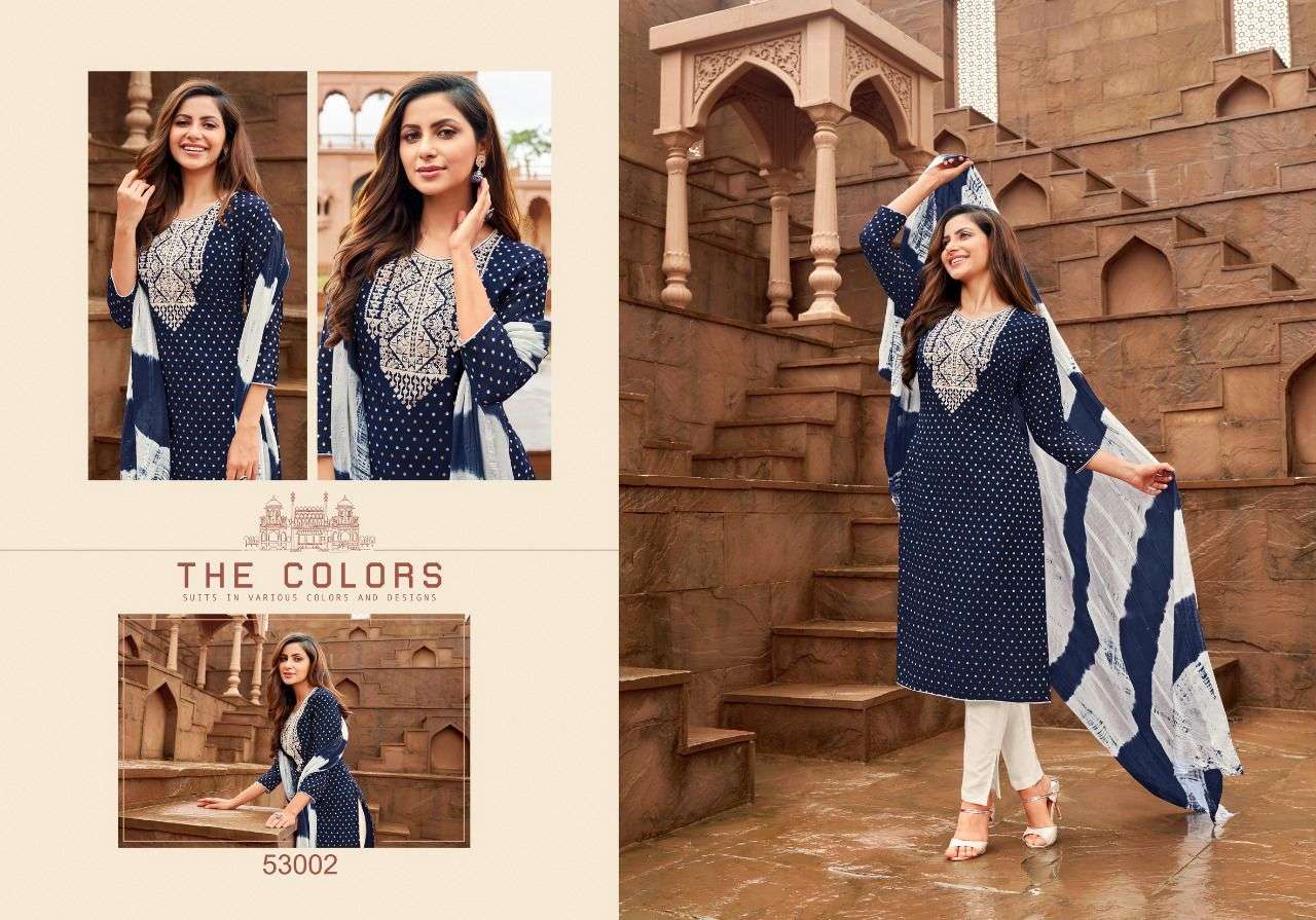 MIDORI BY ARTIO 53001 TO 53006 SERIES SUITS BEAUTIFUL FANCY COLORFUL STYLISH PARTY WEAR & OCCASIONAL WEAR FANCY EMBROIDERY DRESSES AT WHOLESALE PRICE