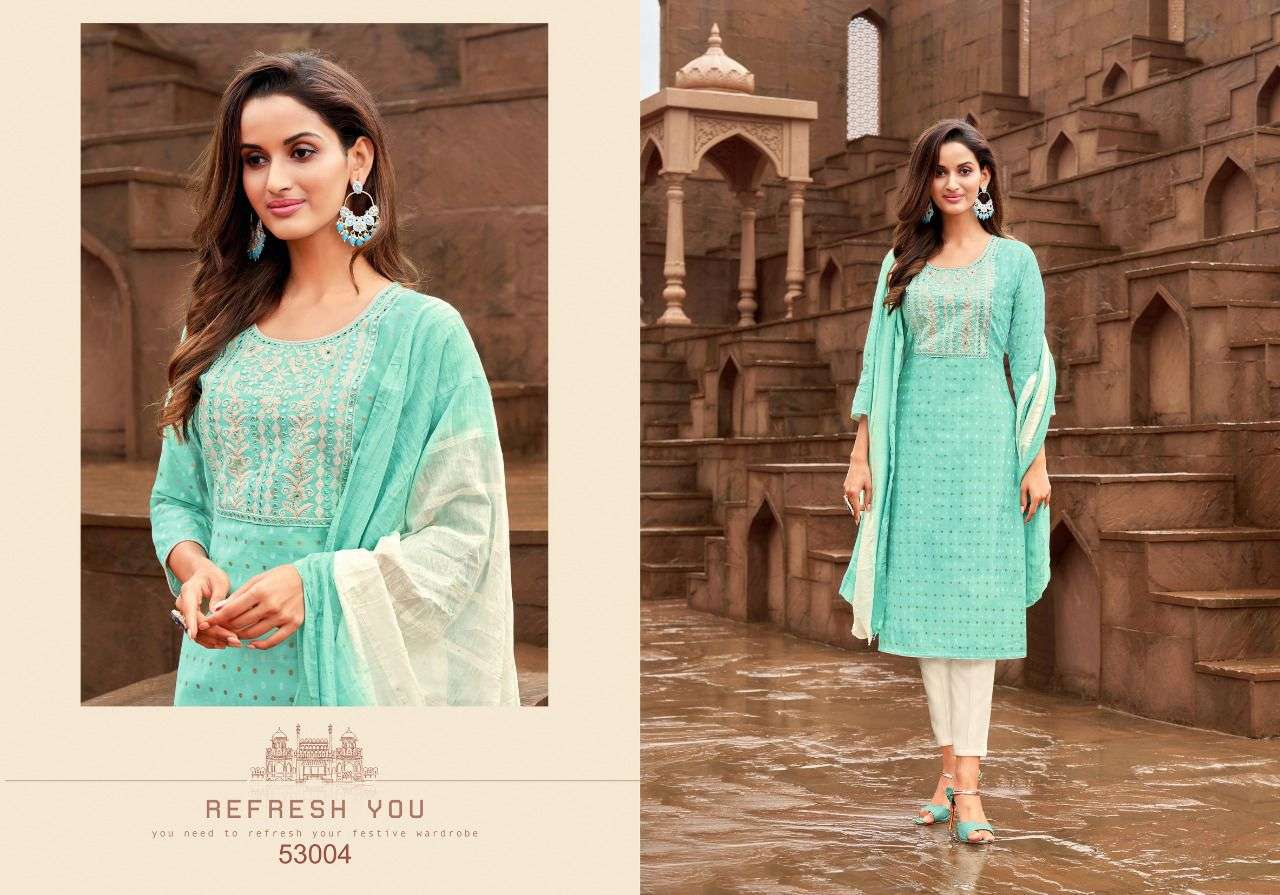 MIDORI BY ARTIO 53001 TO 53006 SERIES SUITS BEAUTIFUL FANCY COLORFUL STYLISH PARTY WEAR & OCCASIONAL WEAR FANCY EMBROIDERY DRESSES AT WHOLESALE PRICE