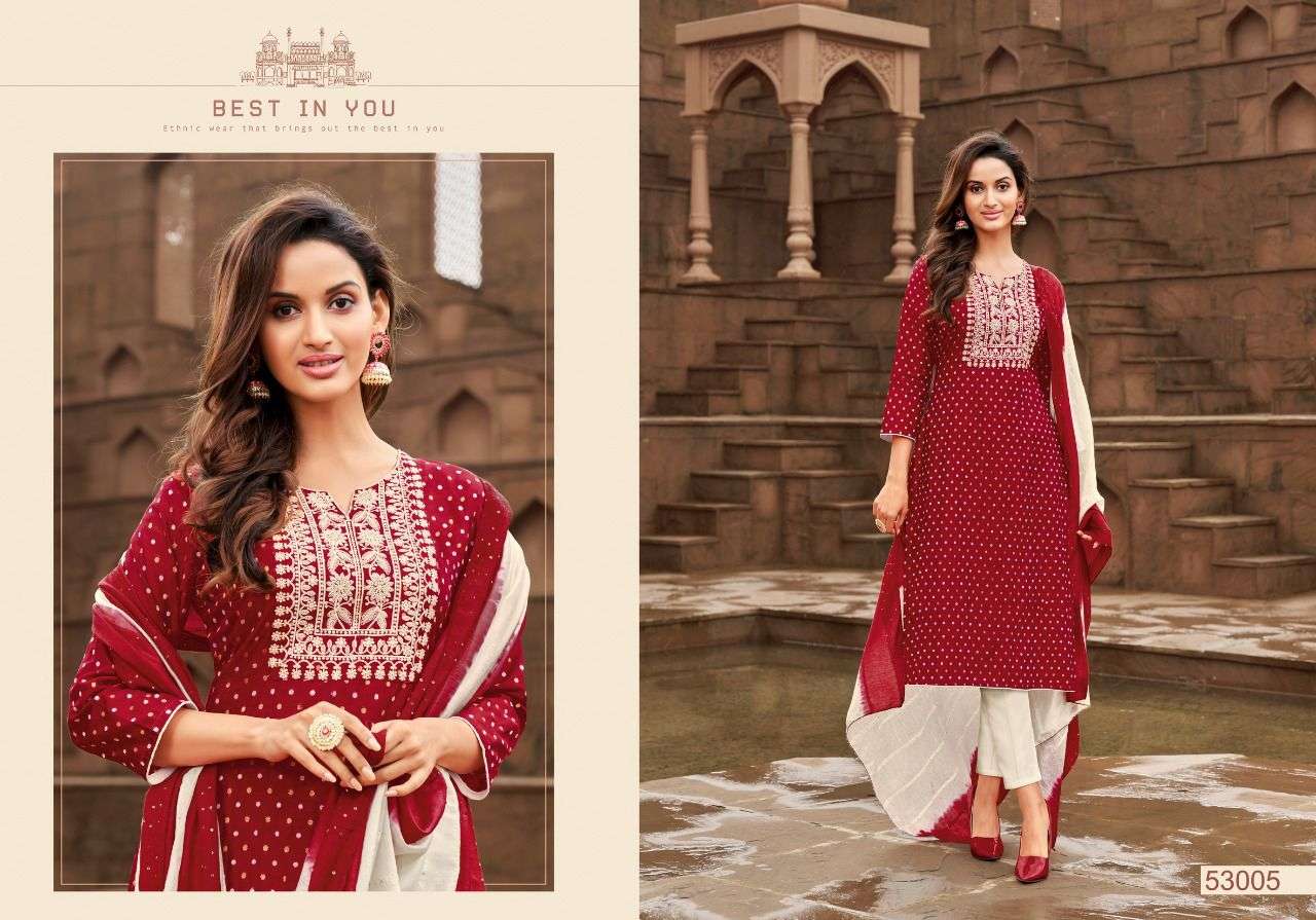 MIDORI BY ARTIO 53001 TO 53006 SERIES SUITS BEAUTIFUL FANCY COLORFUL STYLISH PARTY WEAR & OCCASIONAL WEAR FANCY EMBROIDERY DRESSES AT WHOLESALE PRICE